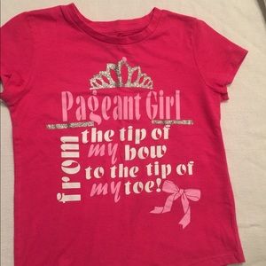Custom Pageant Girl Shirt size 4-5